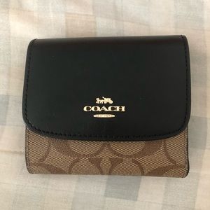 Black & Gold Coach Wallet